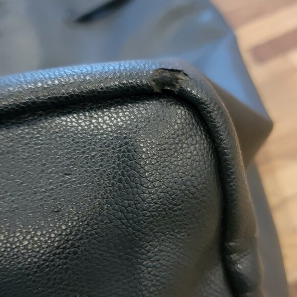 Victoria Secret Black Faux Leather Backpack - Picture 10 of 12